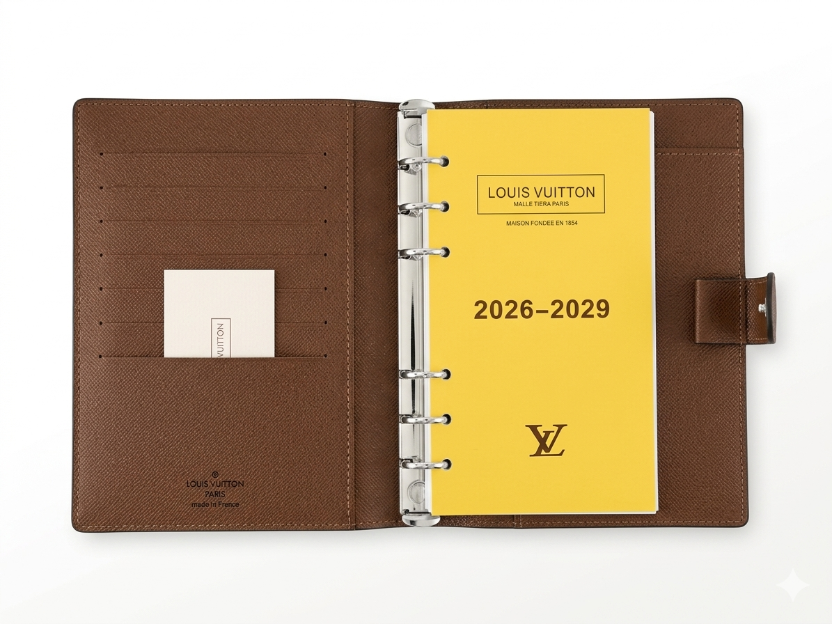 28liv Notitie boek bruin leer met doos
