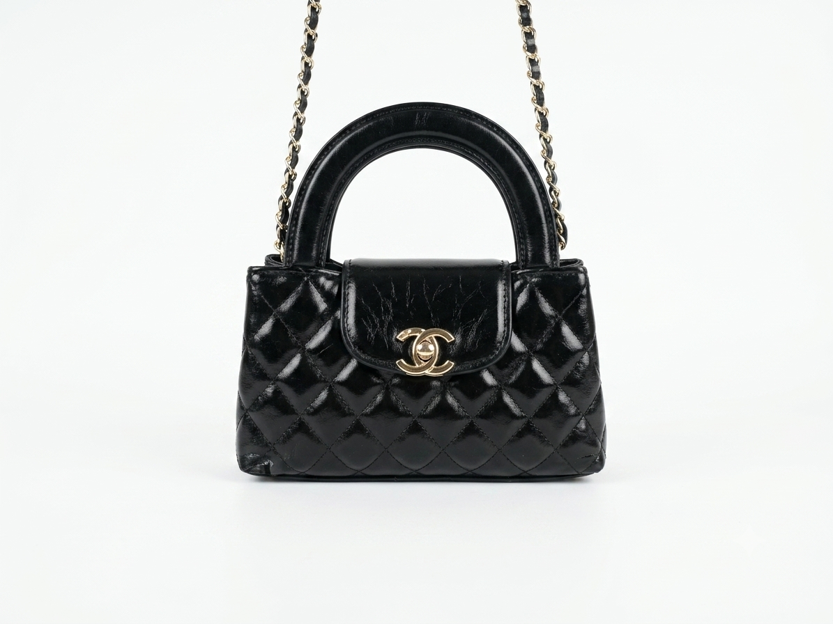 28cici shopping mini zwart leer