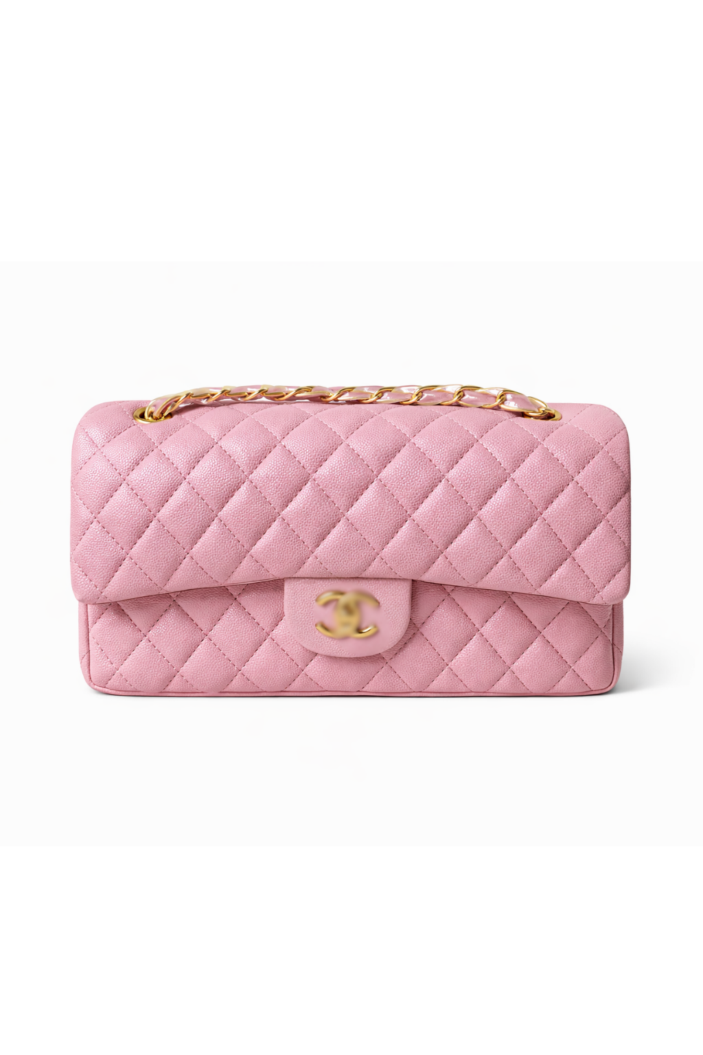 28Cic flapbag roze leer