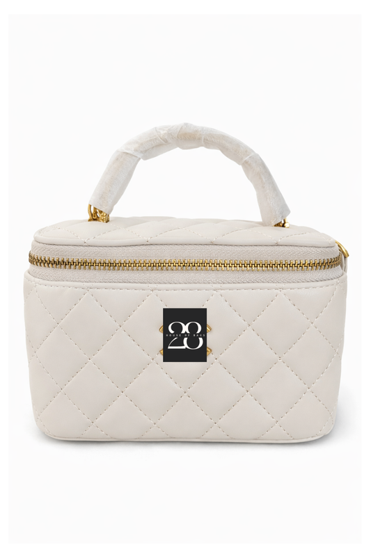 28Cic mini box in kleur roze, beige, bruin