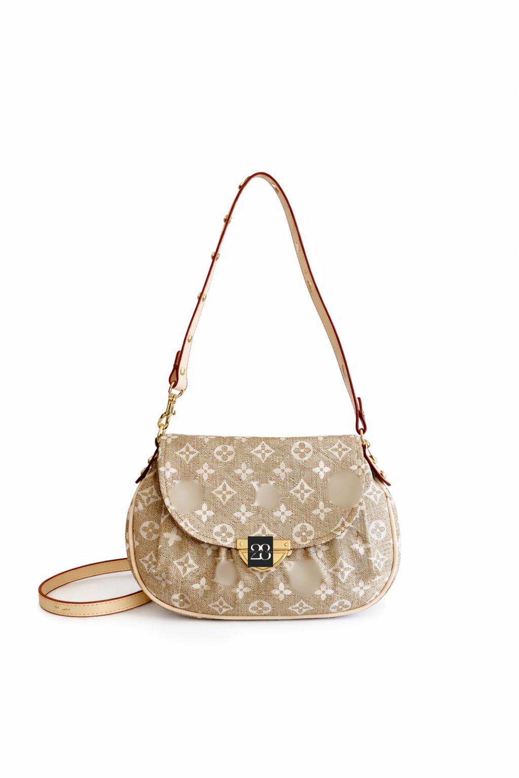 28Liv denim pleaty Camelbeige