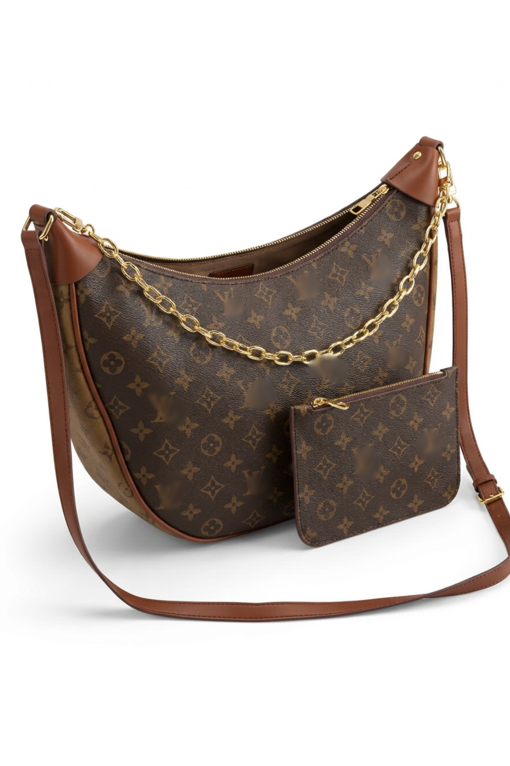 28Liv loop hobo lona bruin