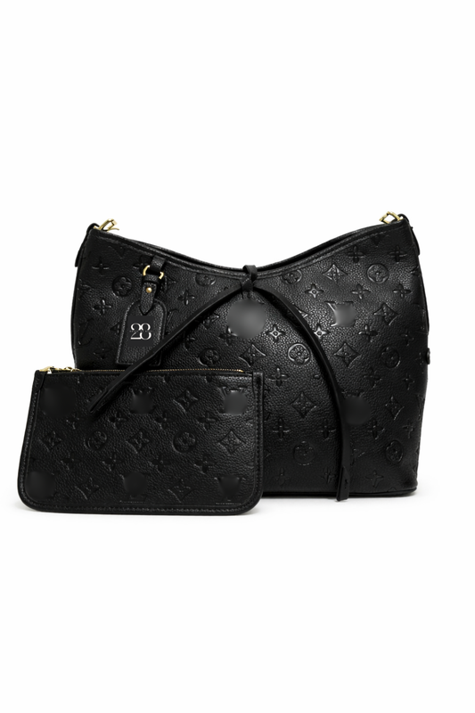 28Liv carryall zwart Echt leer