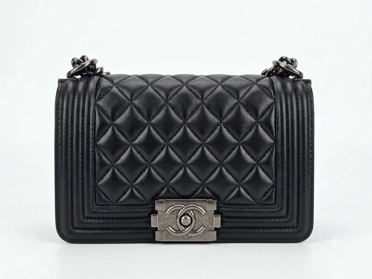 28cici boy mini zwart leer