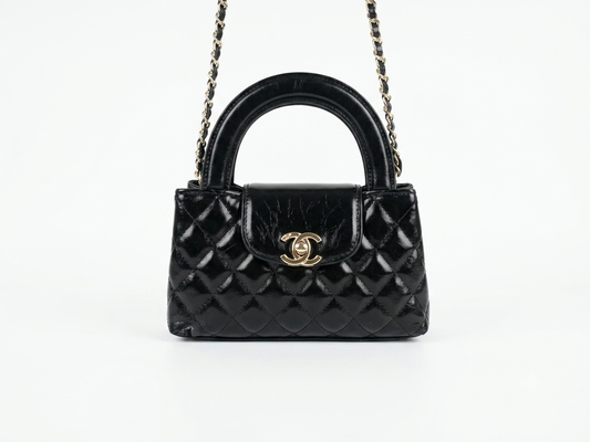 28cici shopping mini zwart leer