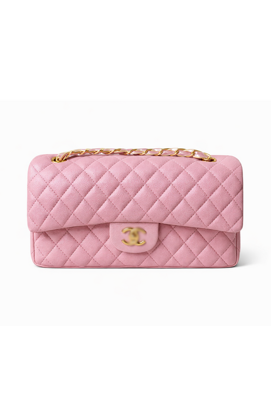 28Cic flapbag roze leer
