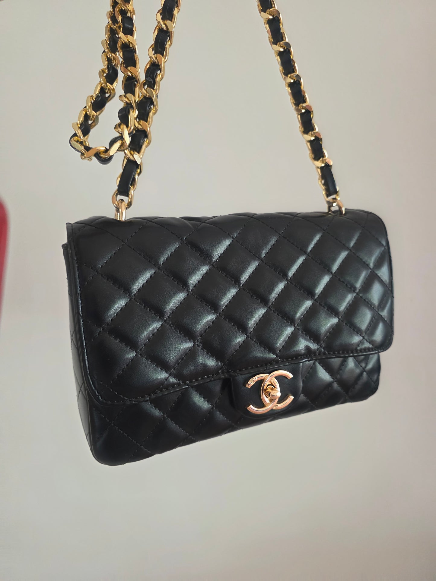 28cici Mademoiselle zwart leer