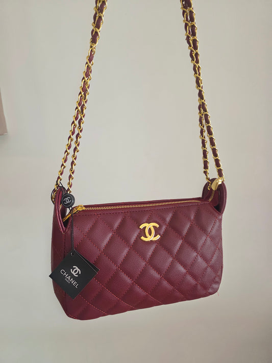 28cici Pochette bordeaux leer