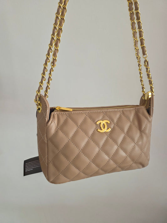 28cici Pochette beige leer