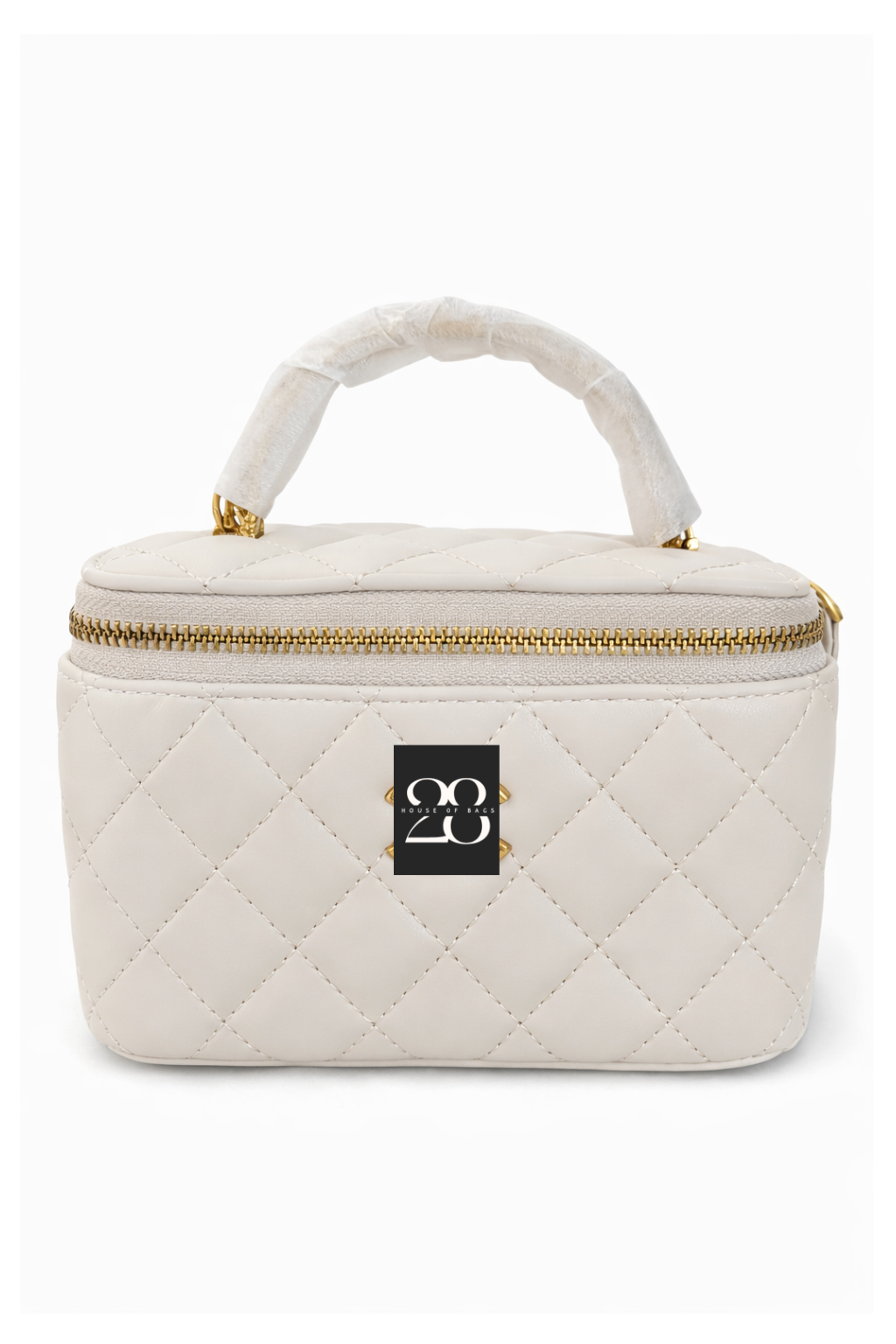 28Cic mini box in kleur roze, beige, bruin