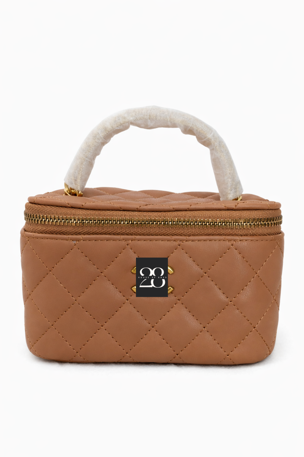28Cic mini box in kleur roze, beige, bruin