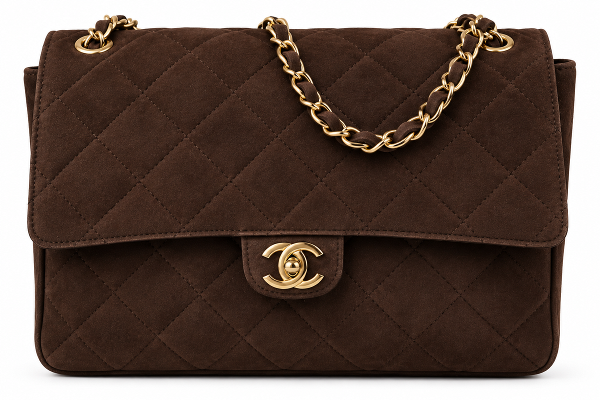28cici maxi suède chocolade bruin
