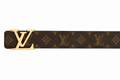 28Liv bruin Breed riem met goud hardware