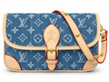 28Liv Diana denim blauw beige leer