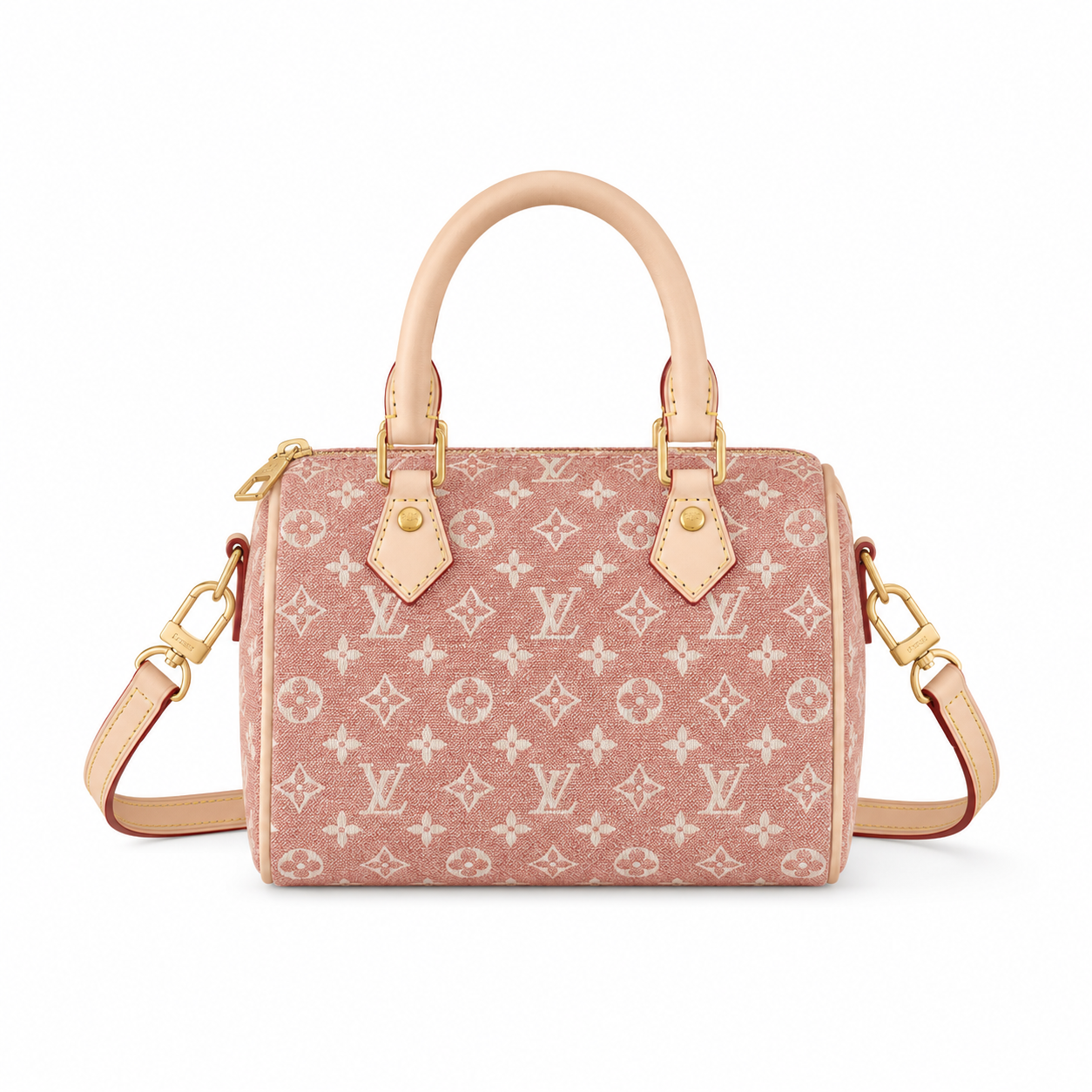 28liv speedy 20 denim roze leer