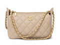 28cici Clutch on chain beige