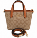 28COAH mini shopper bruin leer