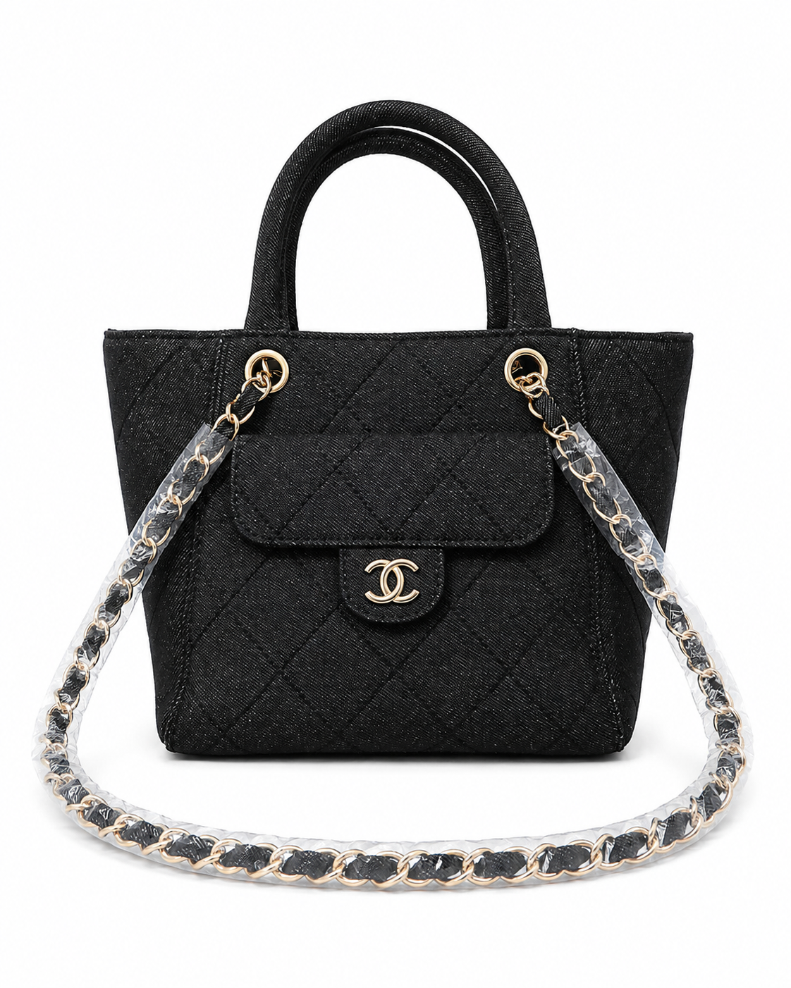 28cici shopper denim zwart
