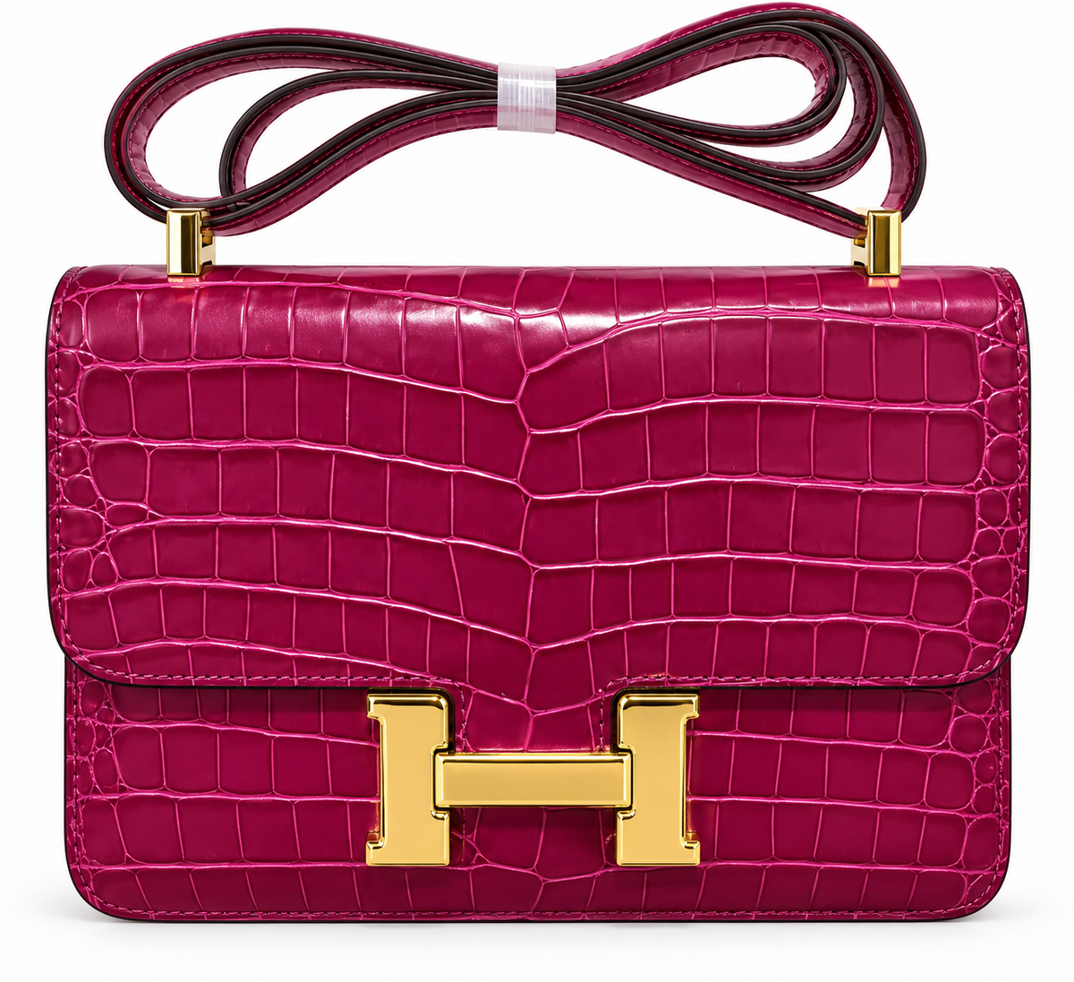 28H roze shiny alligator