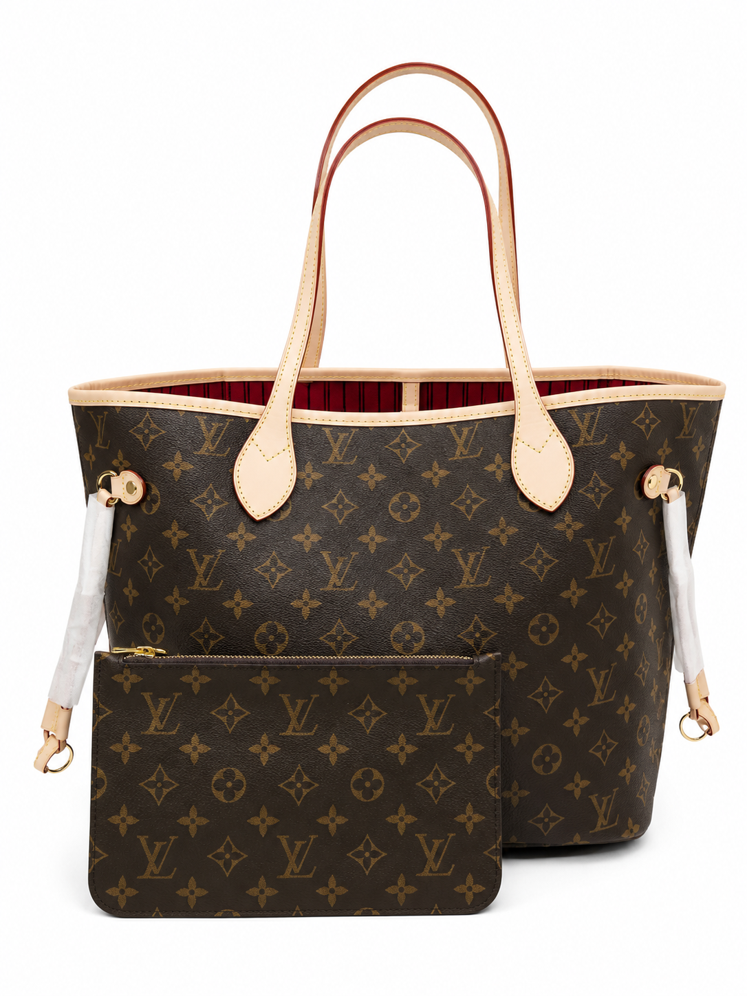 28Liv Neverfull medium bruin/ rood