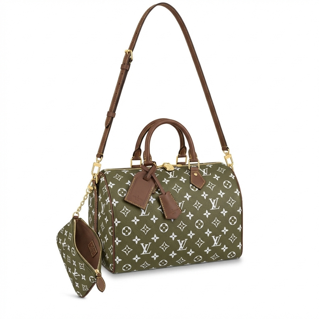 28liv Speedy p9 (30cm) hoogkwalitat echt leer met orgineel doos Exclusief